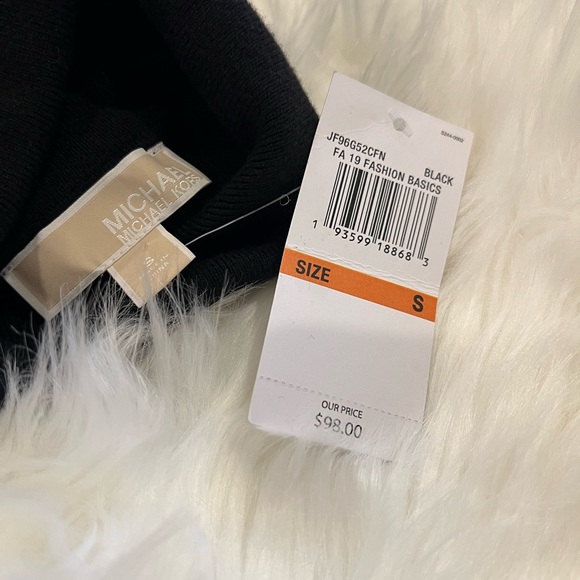 Michael Kors small, black, short sleeve turtleneck - Picture 3 of 4